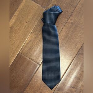 Elegant Black and White Marco Veneziani Men's Tie